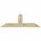 Ekena Millwork Portland Rough Sawn Timber Gable Bracket, Douglas Fir, 60"W x 20"H x 6"D x 6"F, 8/12 Pitch GBW060X20X0606POR00RDF - alternate 1